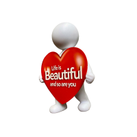 I'm Happy giftpoppetje Life is beautifull